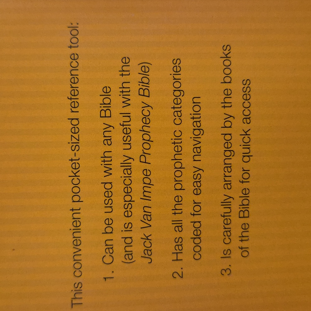 Jack Van Impe Prophecy Bible, New Third Edition. Brand New, Bible is sealed. - Picture 5 of 5
